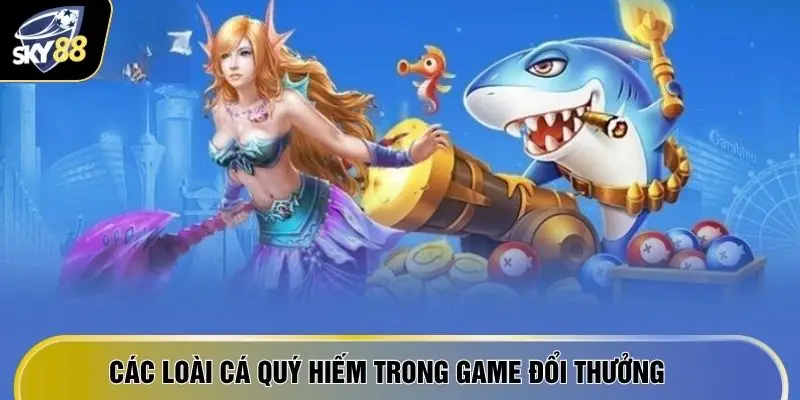 Bắn Cá SKY88 3 Các loài cá quý hiếm trong game đổi thưởng