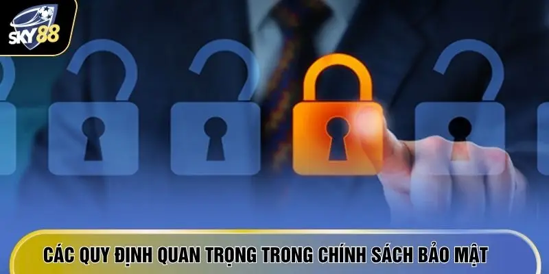 Chính Sách Bảo Mật SKY88 - 3 Lớp Tường Lửa Bảo Vệ Dữ Liệu 3 Các quy định quan trọng trong chính sách bảo mật