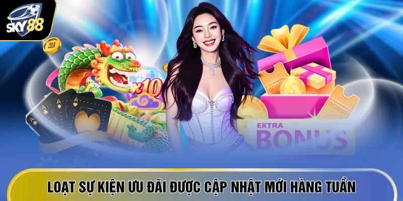 Khuyến Mãi SKY88 3 Loạt sự kiện ưu đãi được cập nhật mới hàng tuần