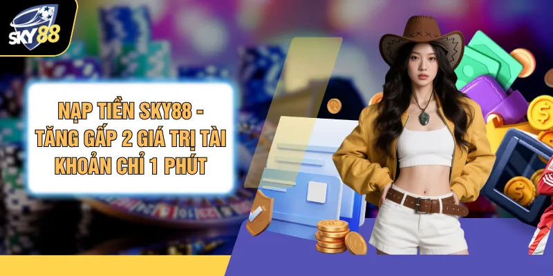 Nạp Tiền SKY88 - Tăng Gấp 2 Giá Trị Tài Khoản Chỉ 1 Phút 1 Nạp Tiền SKY88 - Tăng Gấp 2 Giá Trị Tài Khoản Chỉ 1 Phút
